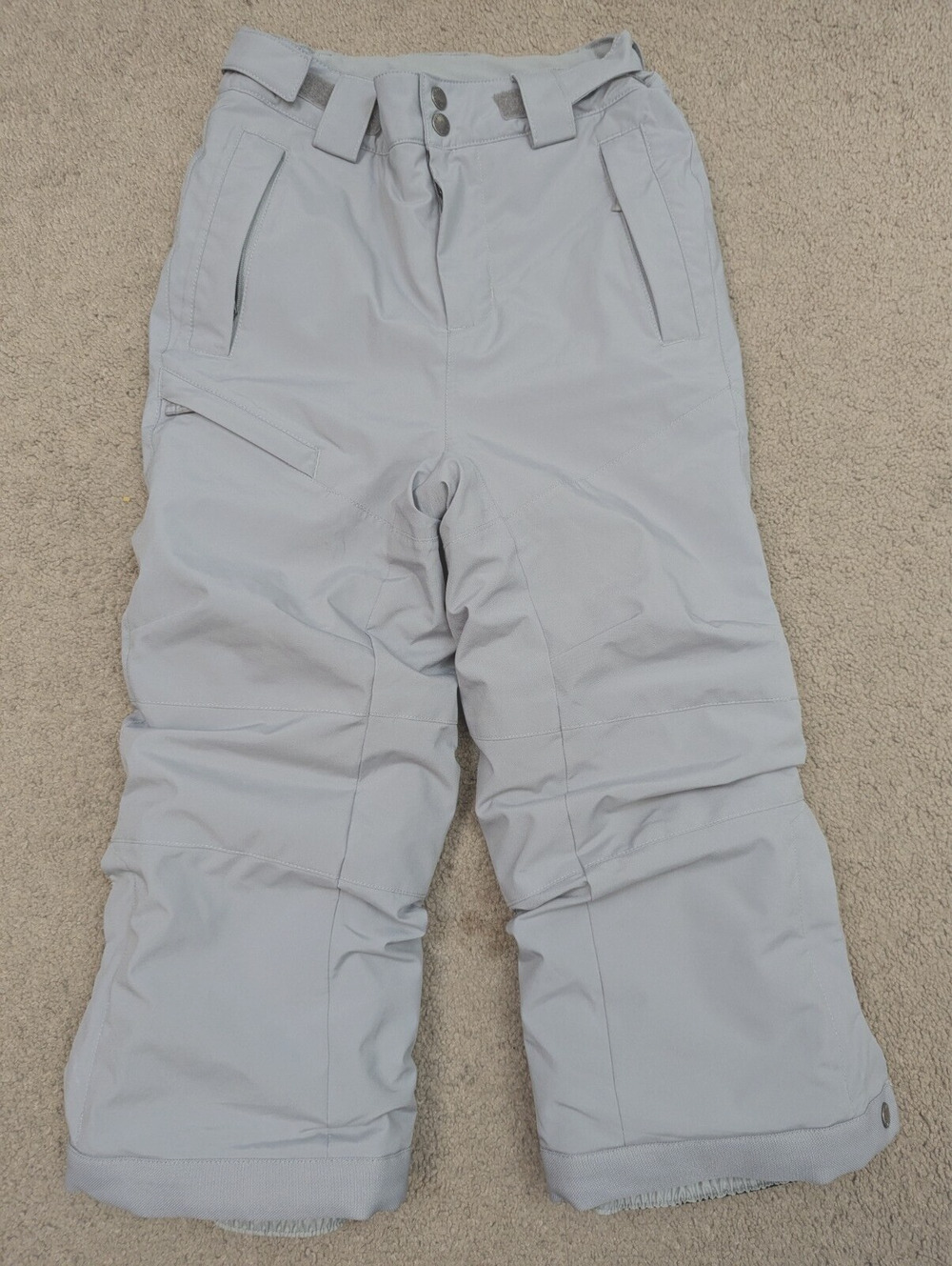 Columbia Sportswear sz XXS 4/5 Snow Pants gray lined winter ski unisex kids 3555